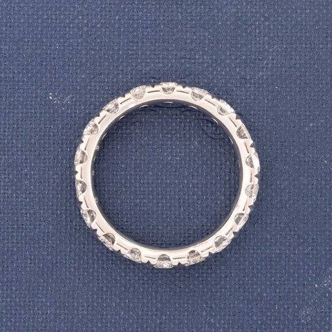 2.46ctw Old European Cut Diamond Eternity Band
