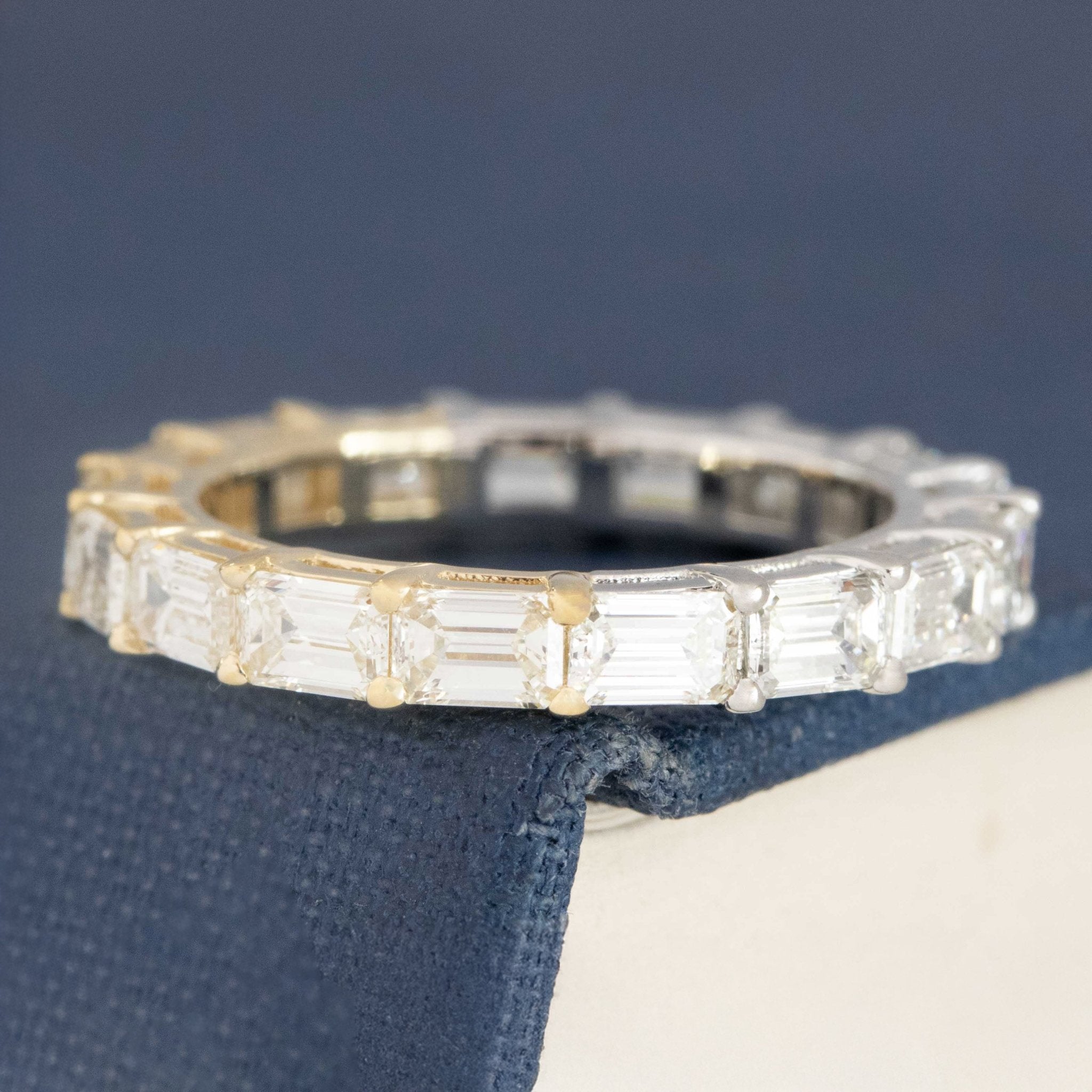 2.47ctw Baguette Cut Diamond Yin-Yang Eternity Band