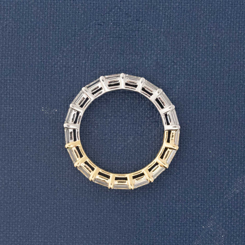 2.47ctw Baguette Cut Diamond Yin-Yang Eternity Band