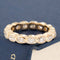 2.47ctw Elongated Old Mine Cut Diamond Bezel Eternity Band