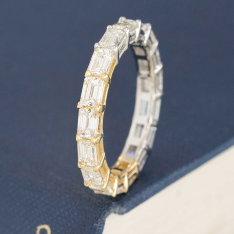 2.48ctw Baguette Cut Diamond Yin-Yang Eternity Band