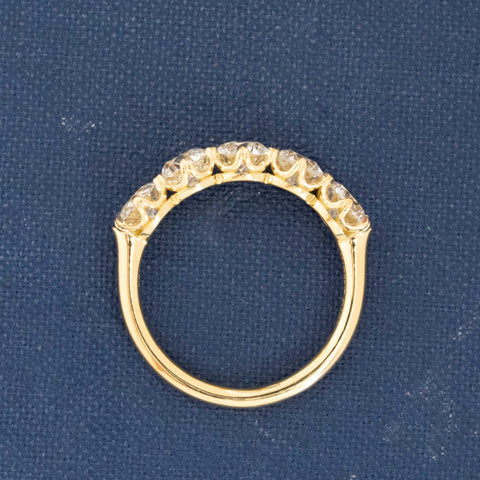 2.48ctw Old European Cut Diamond 5-Stone Band
