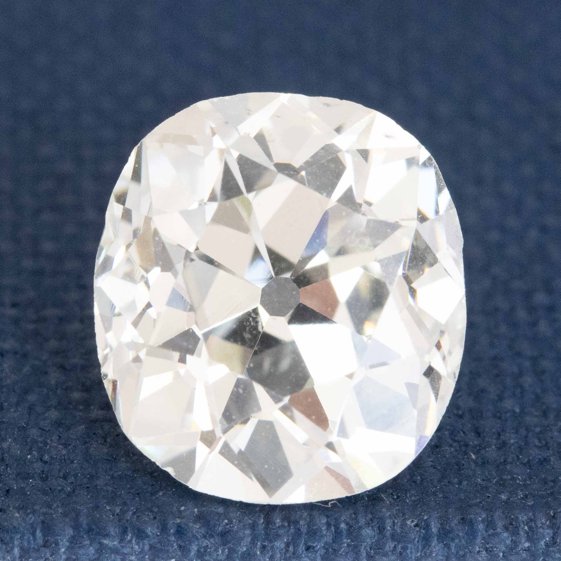 2.49ct Elongated Old Mine Cut Diamond, GIA K SI1