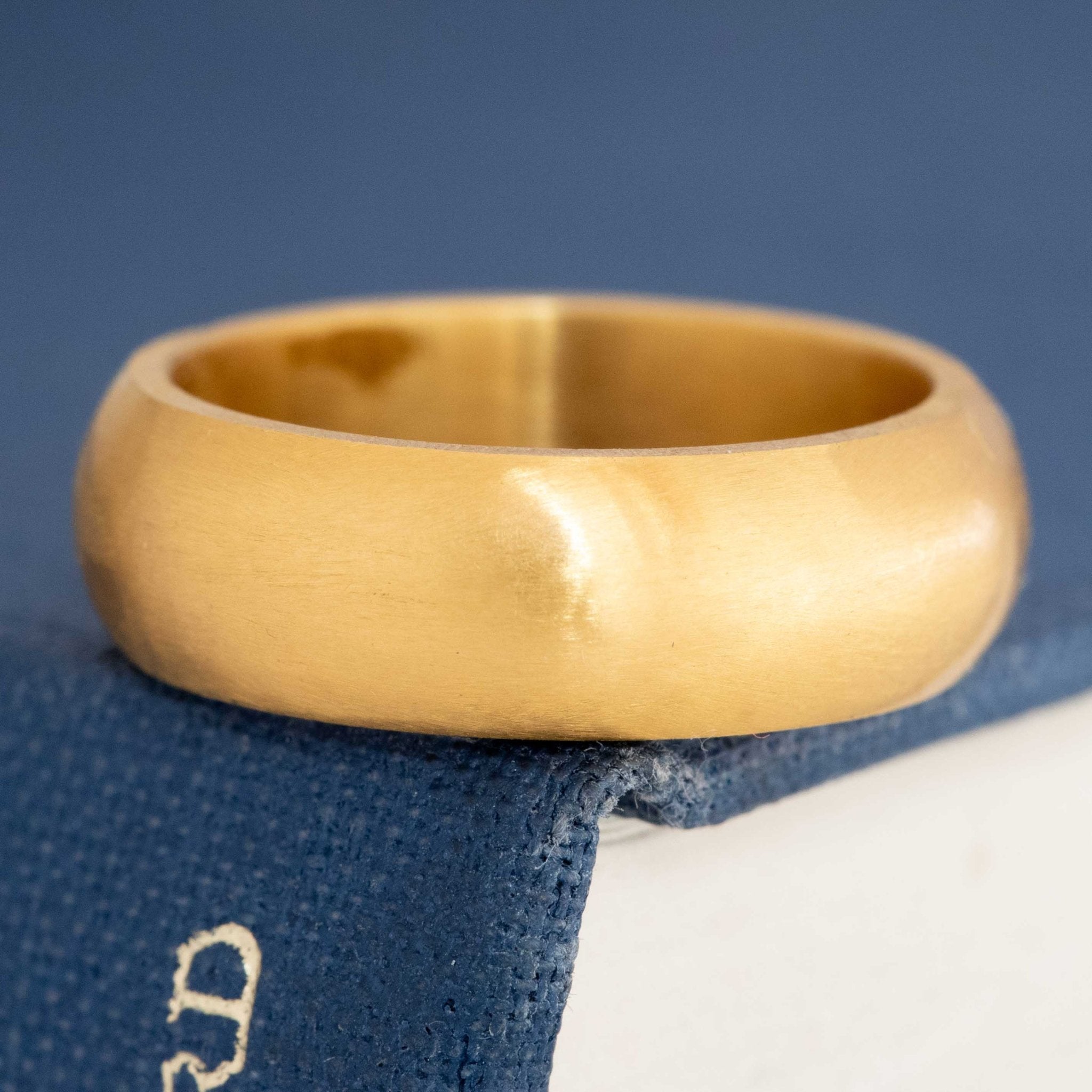 24kt Wide Wedding Band, 6.30mm