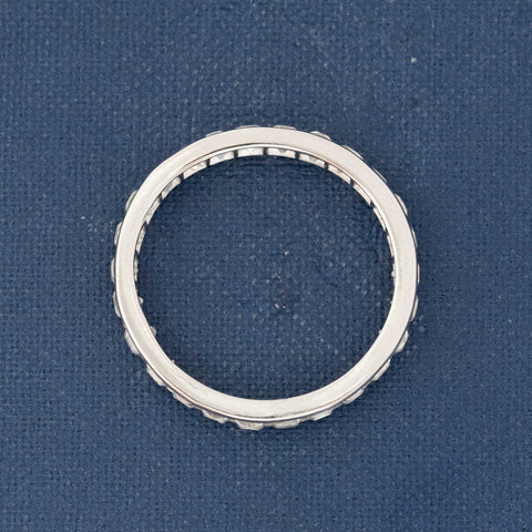 Vintage 1920s French-cut diamond band channel set