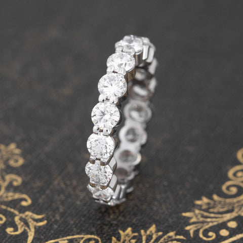 2.50ctw Round Brilliant Cut Diamond Memoire Eternity Band