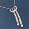 1.75ctw Vintage Diamond Bow Drop Pendant, by Marcus & Co.
