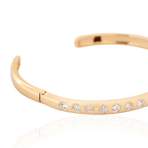 2.51ctw Old European Cut Diamond Bangle