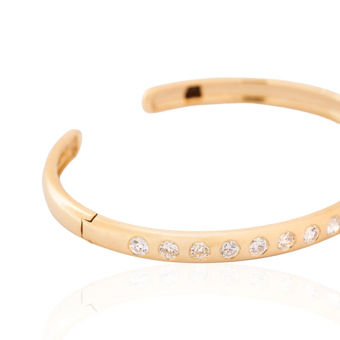 2.51ctw Old European Cut Diamond Bangle