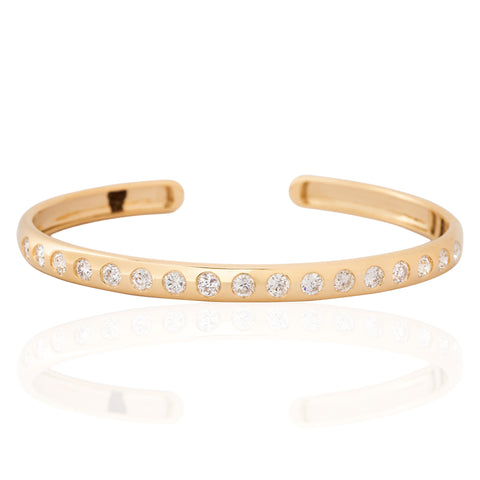 2.51ctw Old European Cut Diamond Bangle