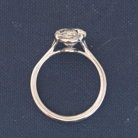 2.54ct Antique Pear Cut Diamond Solitaire, GIA I