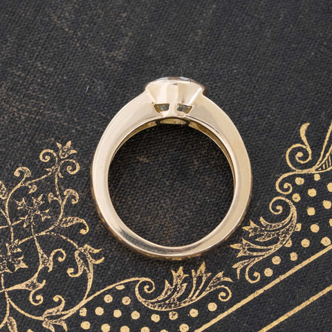 2.54ct Vintage Old European Cut Diamond Ring, French