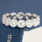 2.55ctw Old European Cut Diamond Engraved Eternity Band