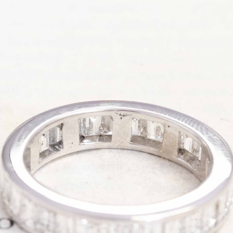 2.55ctw Vintage Baguette Cut Diamond Eternity Band by Bvlgari