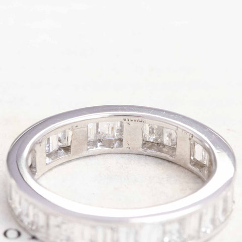 2.55ctw Vintage Baguette Cut Diamond Eternity Band by Bvlgari
