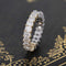 2.58ctw Emerald Cut Diamond Yin + Yang Eternity Band