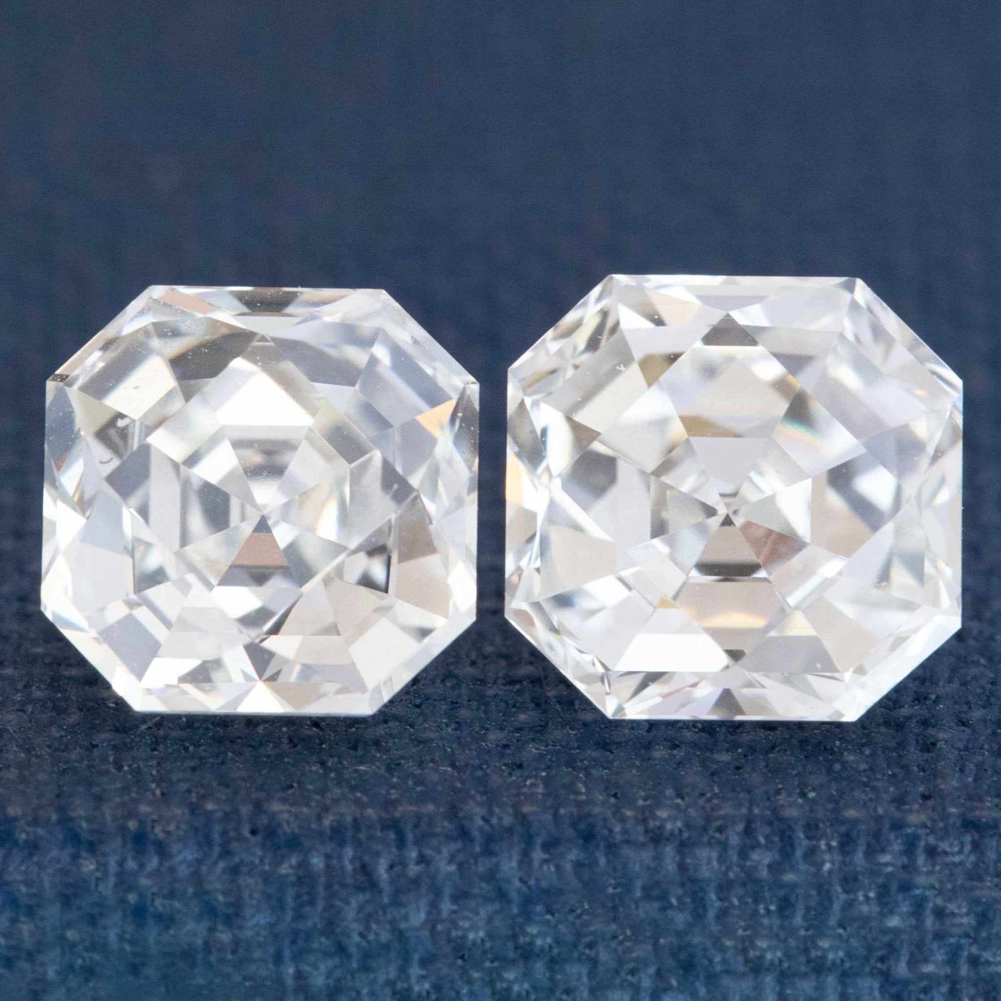 2.58ctw Vintage Tycoon Cut Diamond Matched Pair, GIA