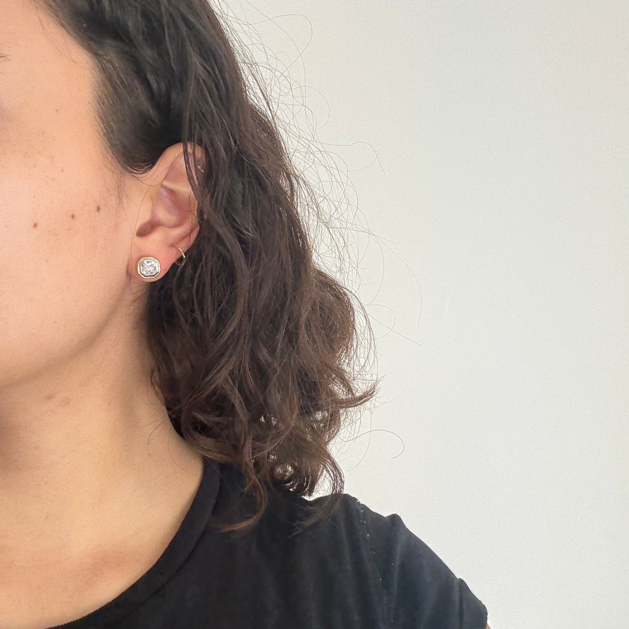 2.58ctw Vintage Tycoon Cut Diamond Stud Earrings, GIA