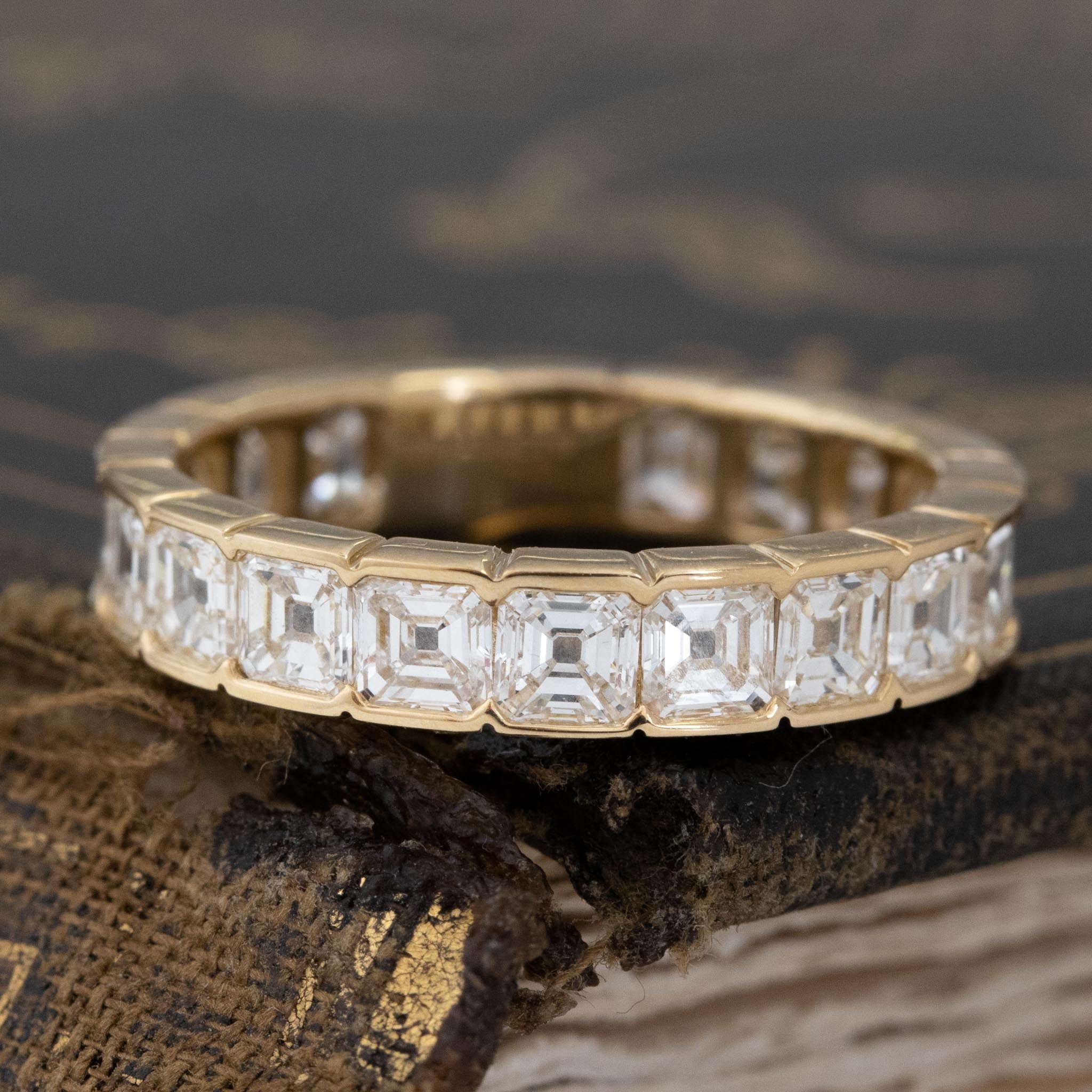 2.60ctw Asscher Cut Diamond Eternity Band