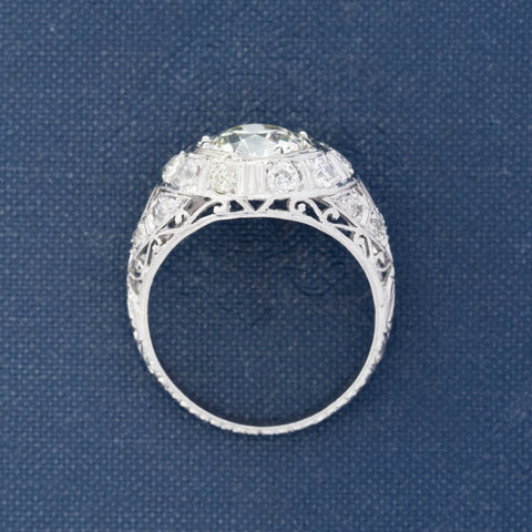 2.68ct Edwardian Old European Cut Diamond Ring, GIA