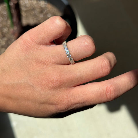 2.70ctw Old European Cut Diamond Eternity Band