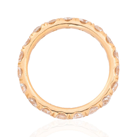 2.70ctw Old European Cut Diamond Eternity Band
