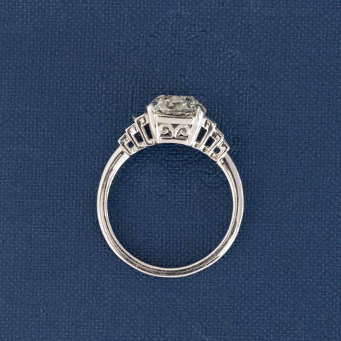 2.70ctw Old European Cut Diamond Ring, GIA