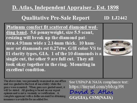 Vintage Diamond Scatter Band