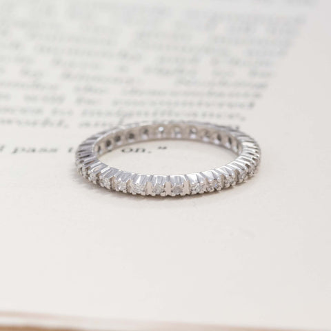 .27ctw Single Cut Diamond Slim Eternity Band
