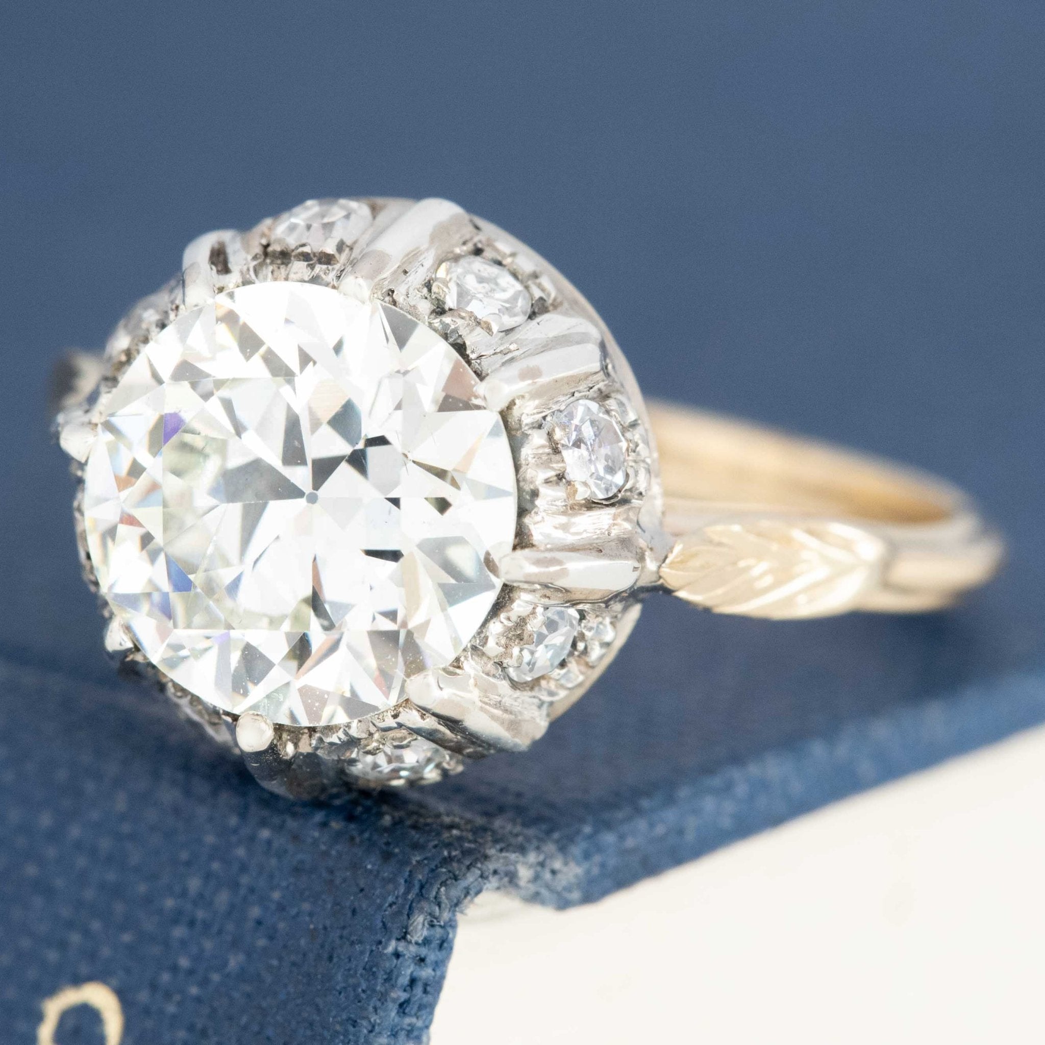 Vintage collet-set OEC diamond solitaire ring