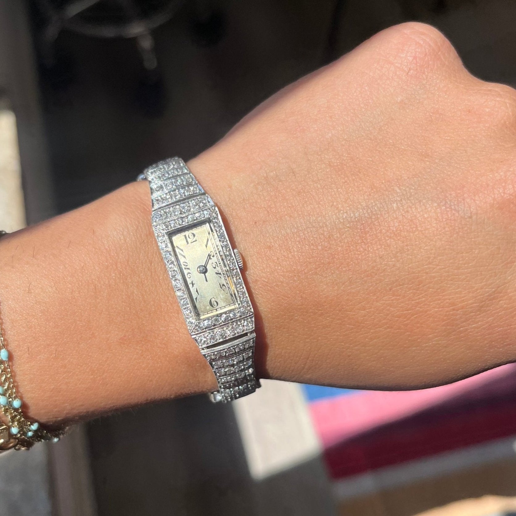 2.85ctw Belle Epoque Old Cut Diamond Ladies Watch