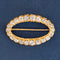 2.85ctw Victorian Old Mine Cut Diamond Oval Brooch