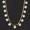 28.62ctw Old European Cut Diamon Bar Link Station Necklace