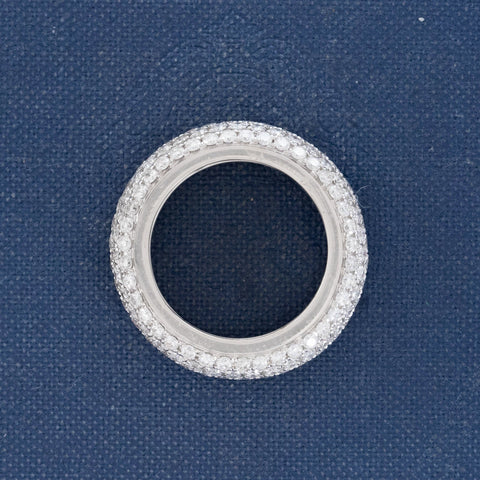 2.96ctw Diamond Pave Dome Eternity Band