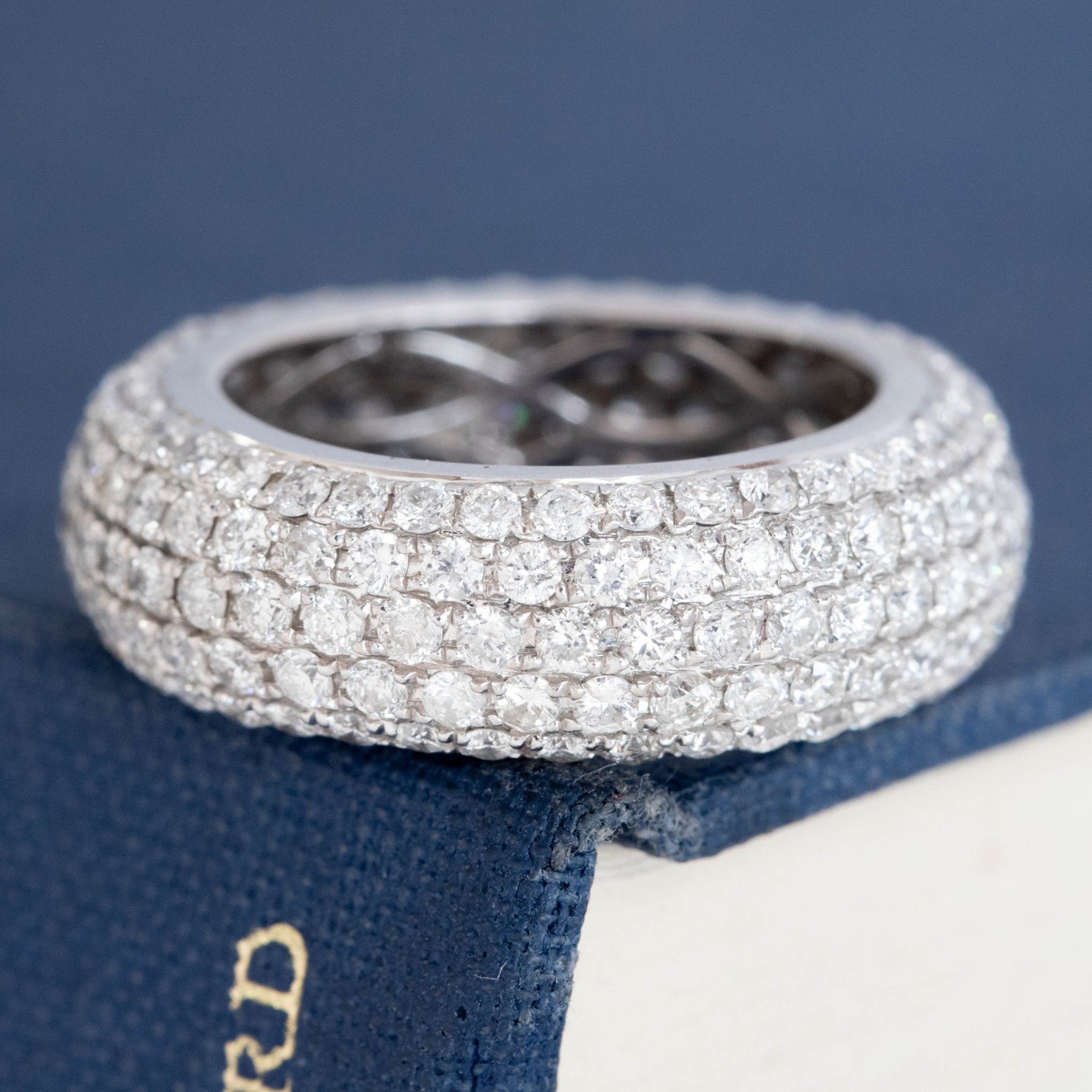 2.96ctw Diamond Pave Dome Eternity Band