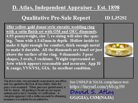 2.98ctw Mixed Old Cut Diamond Scatter Band