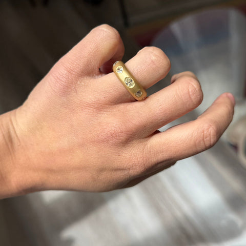 2.98ctw Mixed Old Cut Diamond Scatter Band