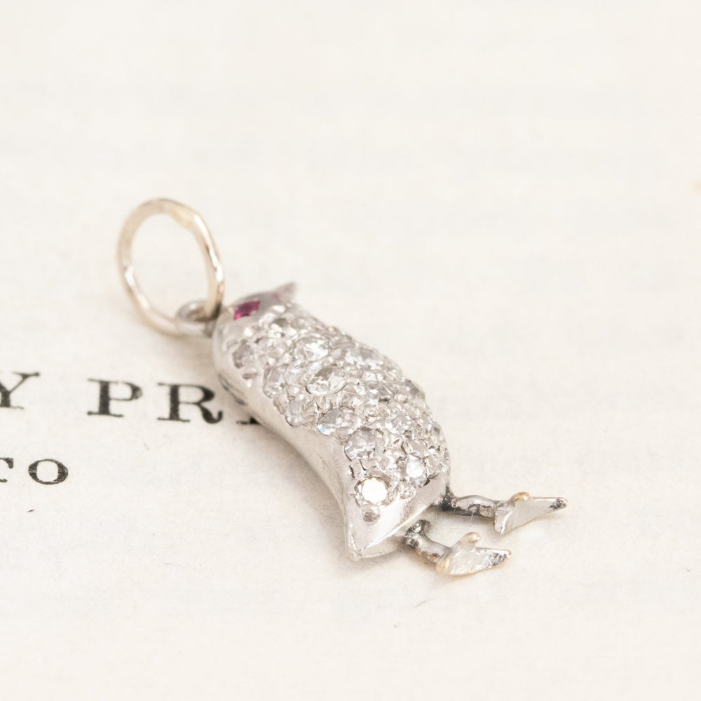 .29ctw Art Deco Diamond Baby Chick Charm