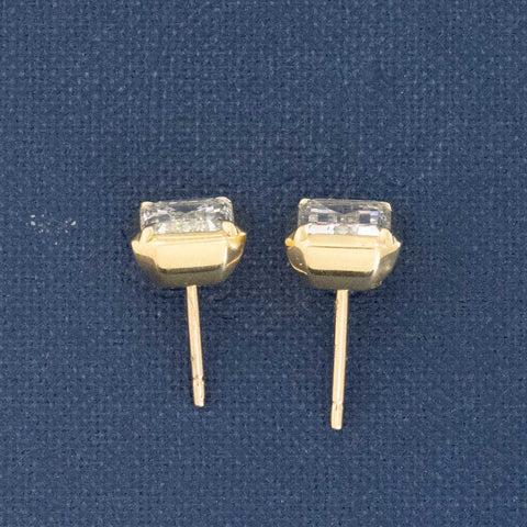 3.00ctw Emerald Cut Diamond Stud Earrings