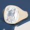 GIA H VVS2 antique elongated OMC diamond ring
