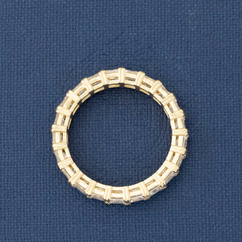 3.03ctw Asscher Cut Diamond Eternity Band