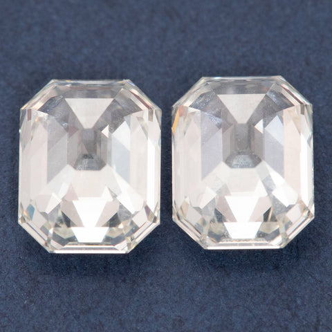 3.03ctw Emerald Cut Diamond Matched Pair, GIA