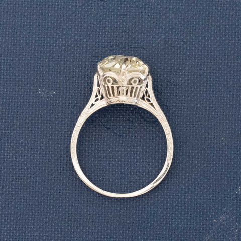 3.07ct Edwardian Old European Cut Diamond Solitaire