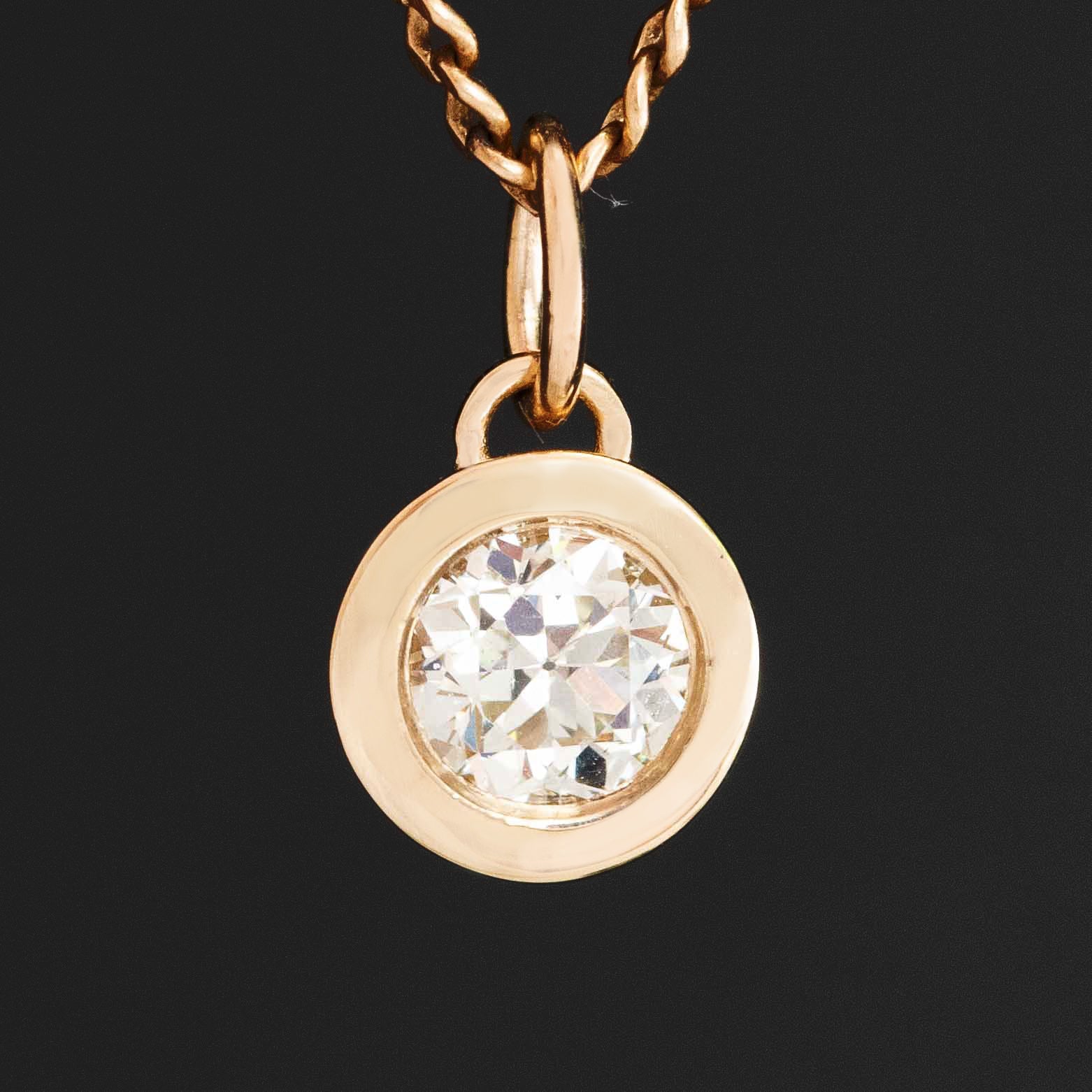 .30ct Petite Old European Cut Diamond Charm