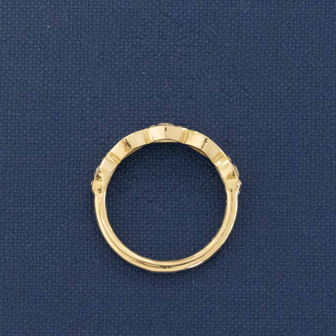 .30ctw Old European Cut Diamond Navette Style Band