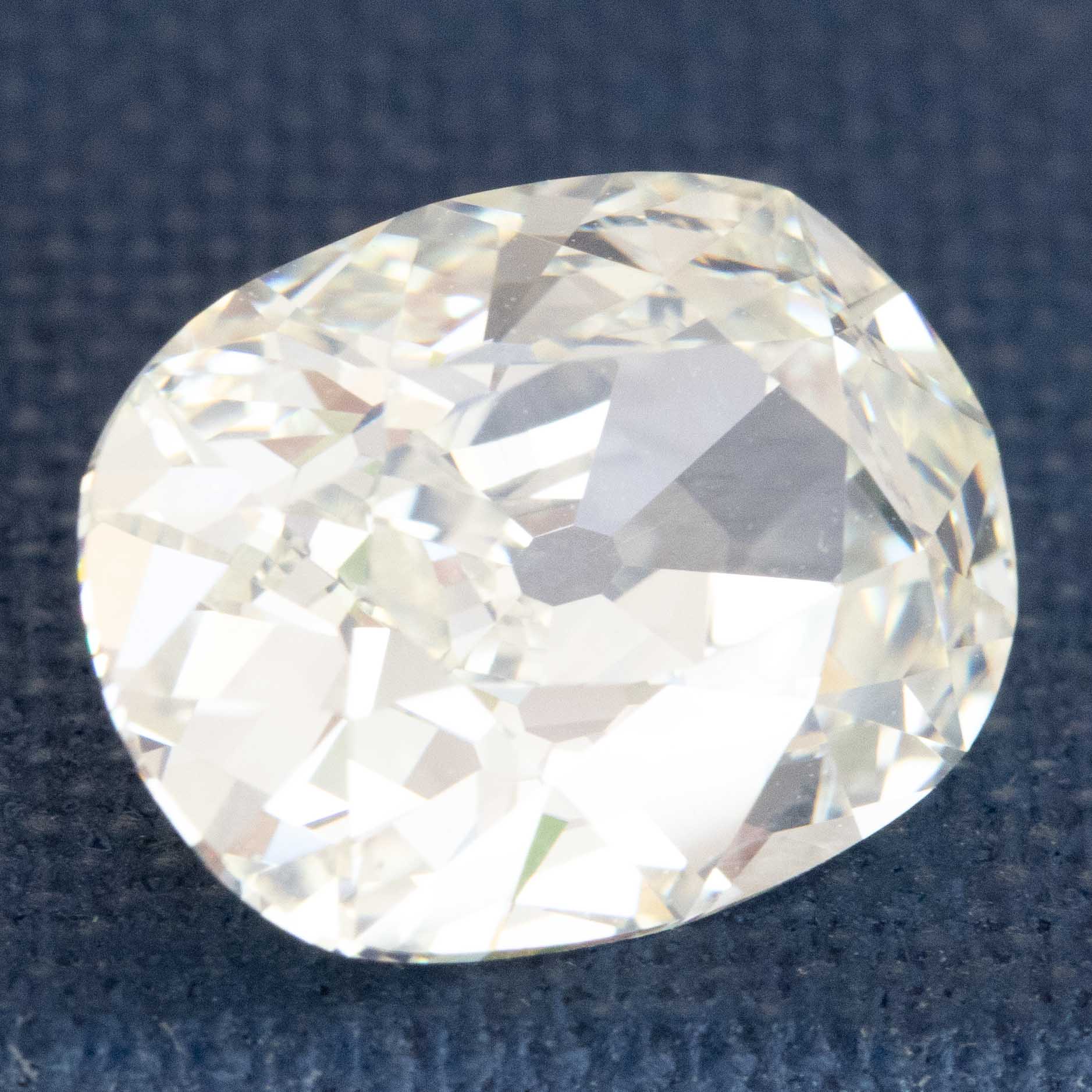 3.10ct Old Mine Oval Cut Diamond, GIA K VVS2