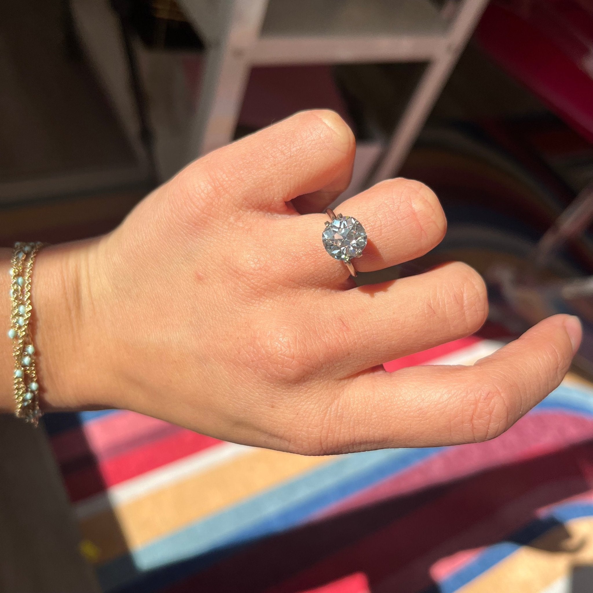 3.11ct Old Mine Cut Diamond GIA K VS1