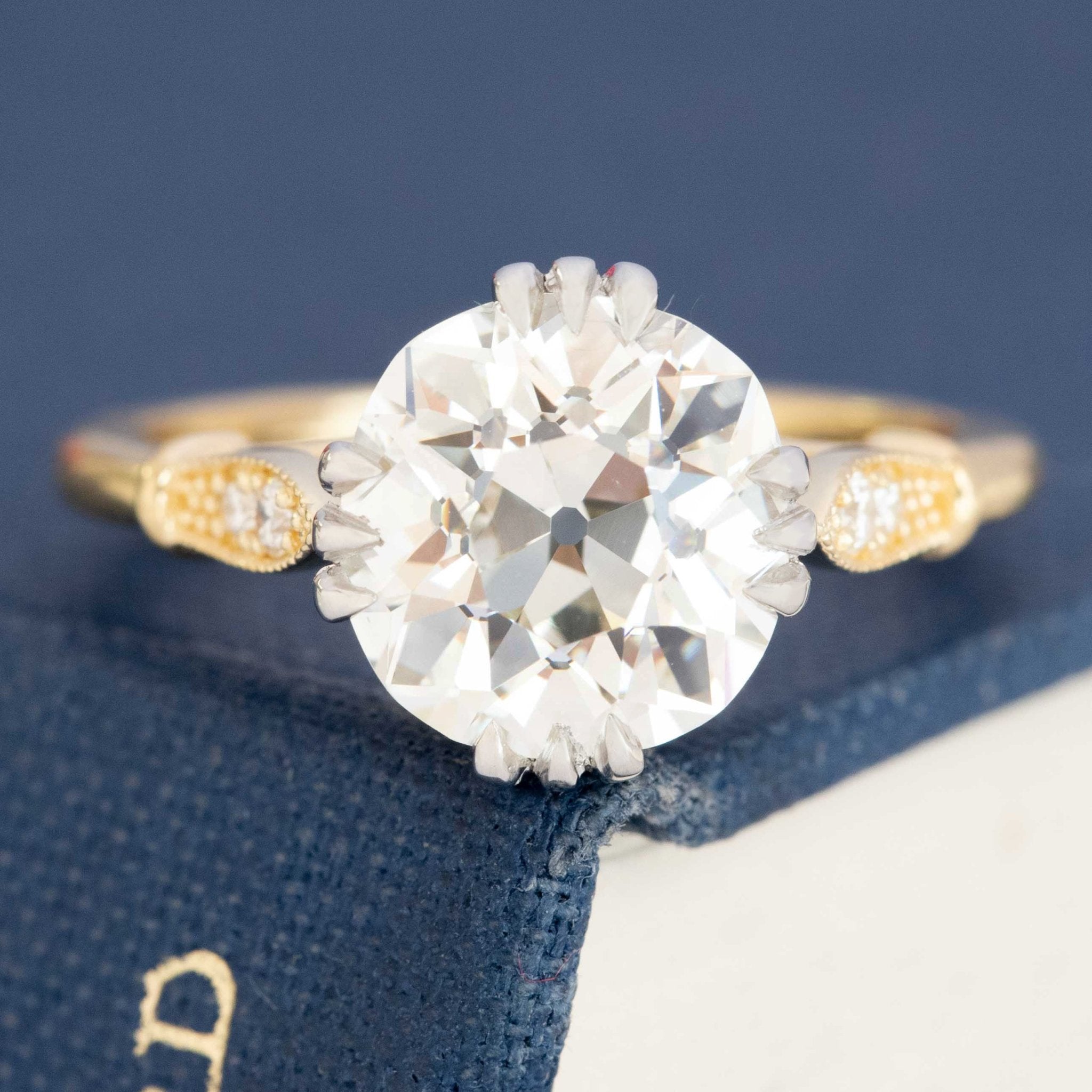 3.11ct Old Mine Cut Diamond Solitaire, GIA K VS1
