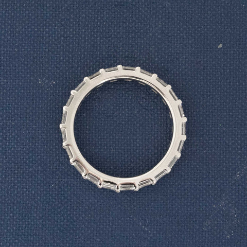 3.14ctw Asscher Cut Diamond Eternity Band