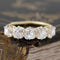 3.16ctw Old Mine Cut Diamond 5-Stone Band